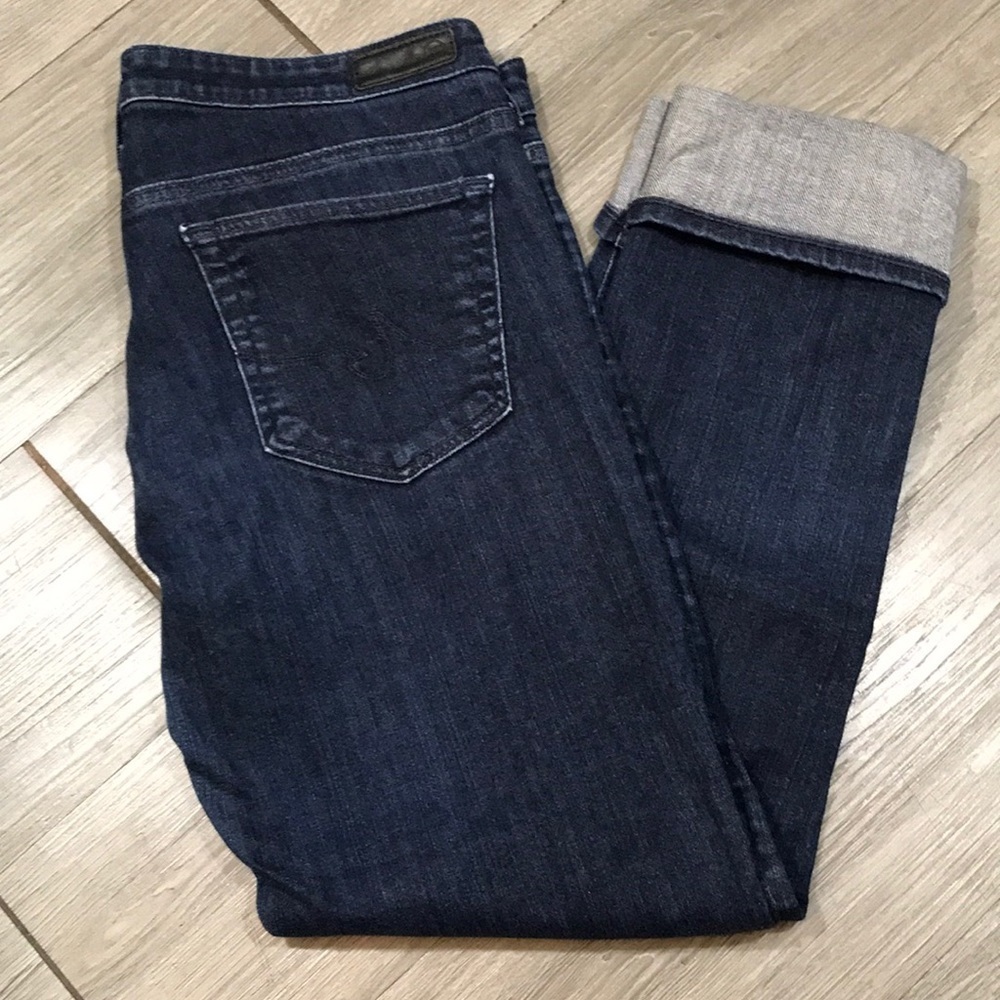 A G Adriano Goldschmied “The‎ Stevie Cuff” Slim Straight Jeans size 30